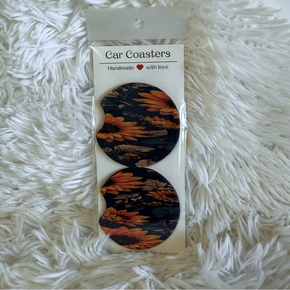🫟 2/$15 Sunflower Car Coasters